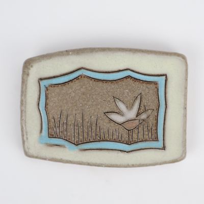 Eliza Weber, Orange Flower Yellow Frame