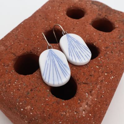 Iva Haas Mishima Oval Dangle Earrings