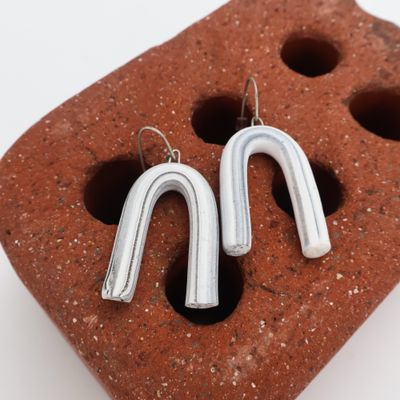 Iva Haas Extruded U's Dangle Earrings