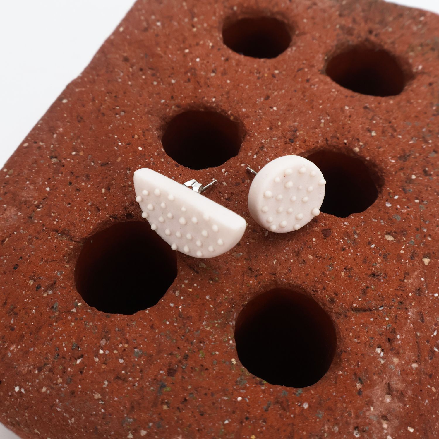Iva Haas Half Circle Polka Dot Posts