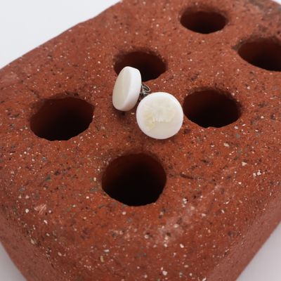Iva Haas Small Round Crystaline Posts
