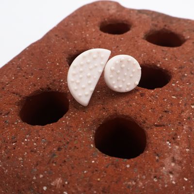 Iva Haas Half Circle Polka Dot Posts