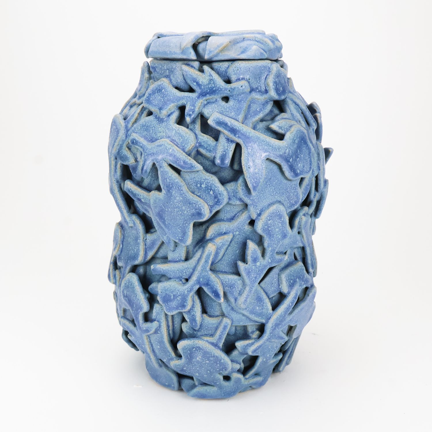 Abbey Peters, Blue Urn with Two Drawers