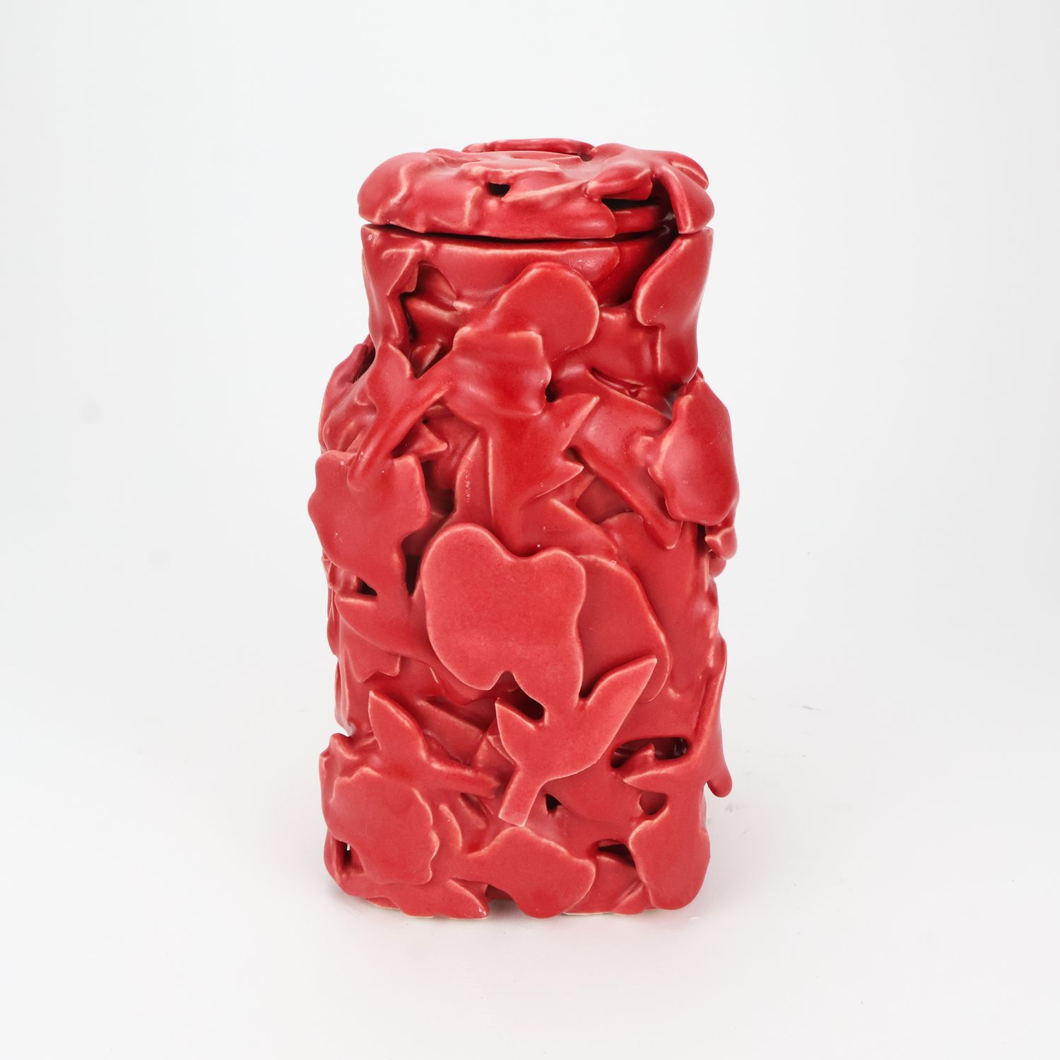 Abbey Peters,  Red Jar with Drawer