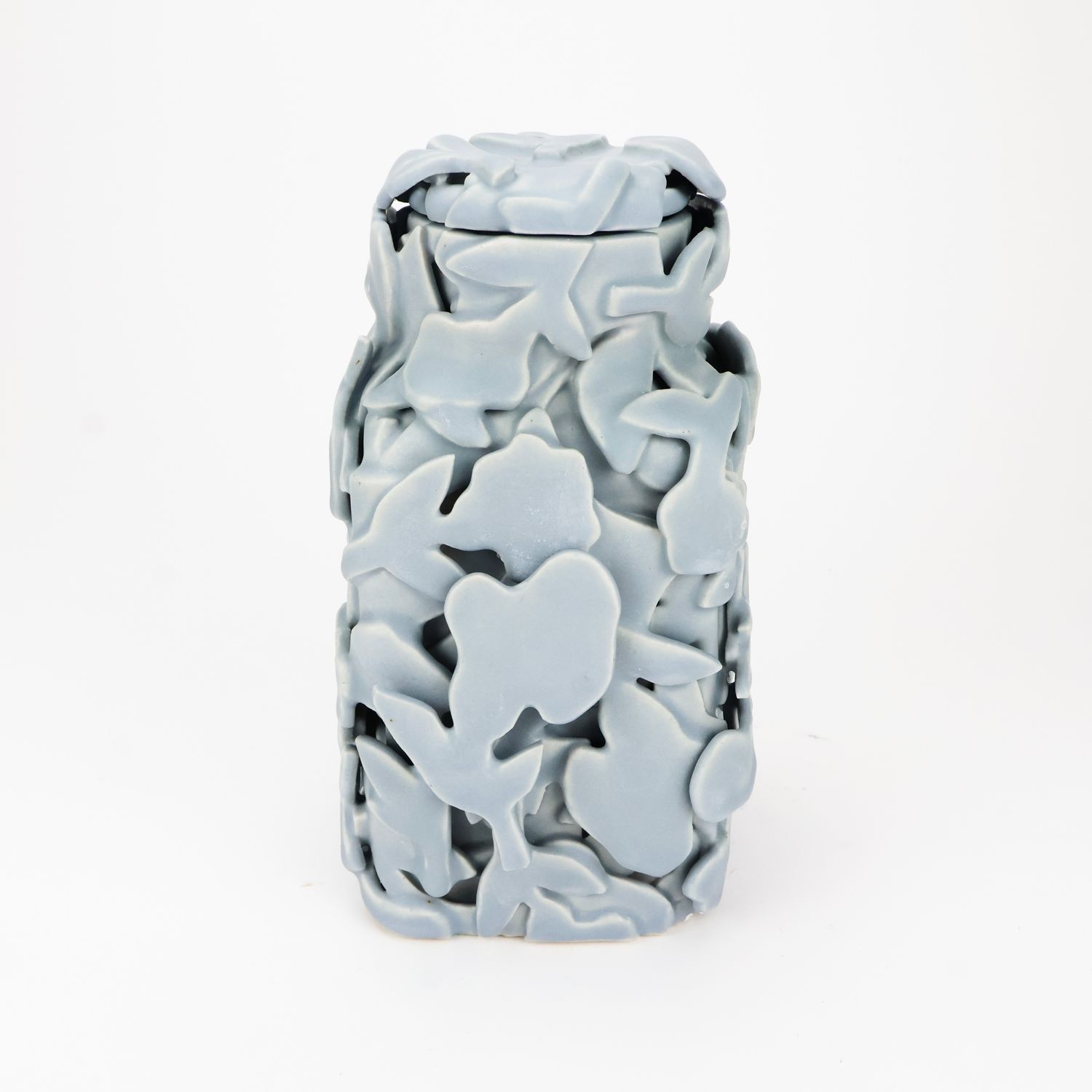 Abbey Peters, Blue Grey Jar with Drawer