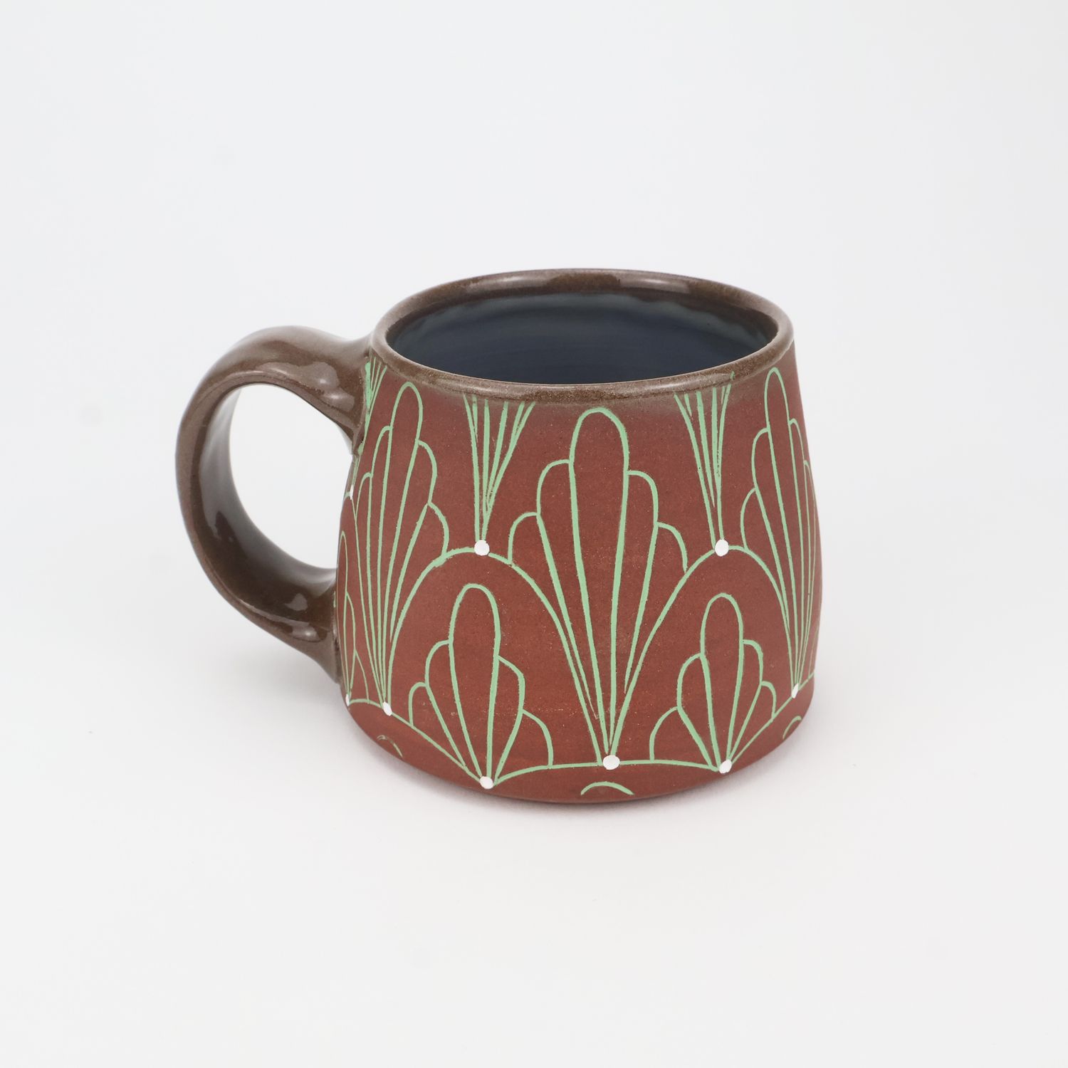 Katriona Drijber, Green Feather Mug