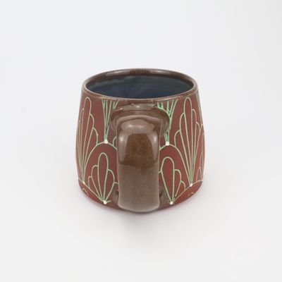 Katriona Drijber, Green Feather Mug