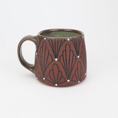 Katriona Drijber, Dark Blue Feather Mug