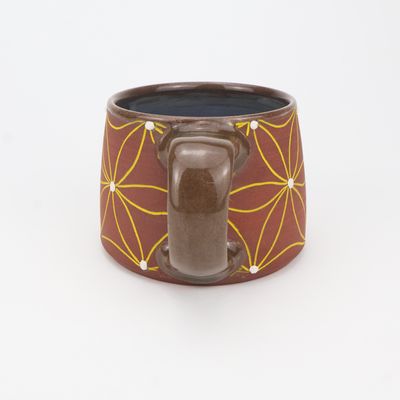 Katriona Drijber, Yellow Flower of Life Mug