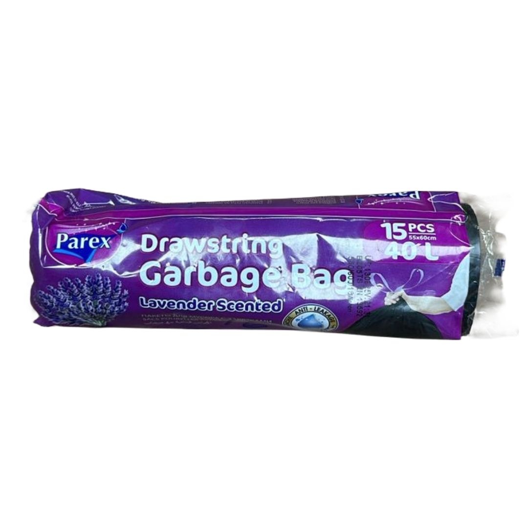 PAREX TRASH BAG 40LTRX50 PK1 LAVEMDER SCENTED