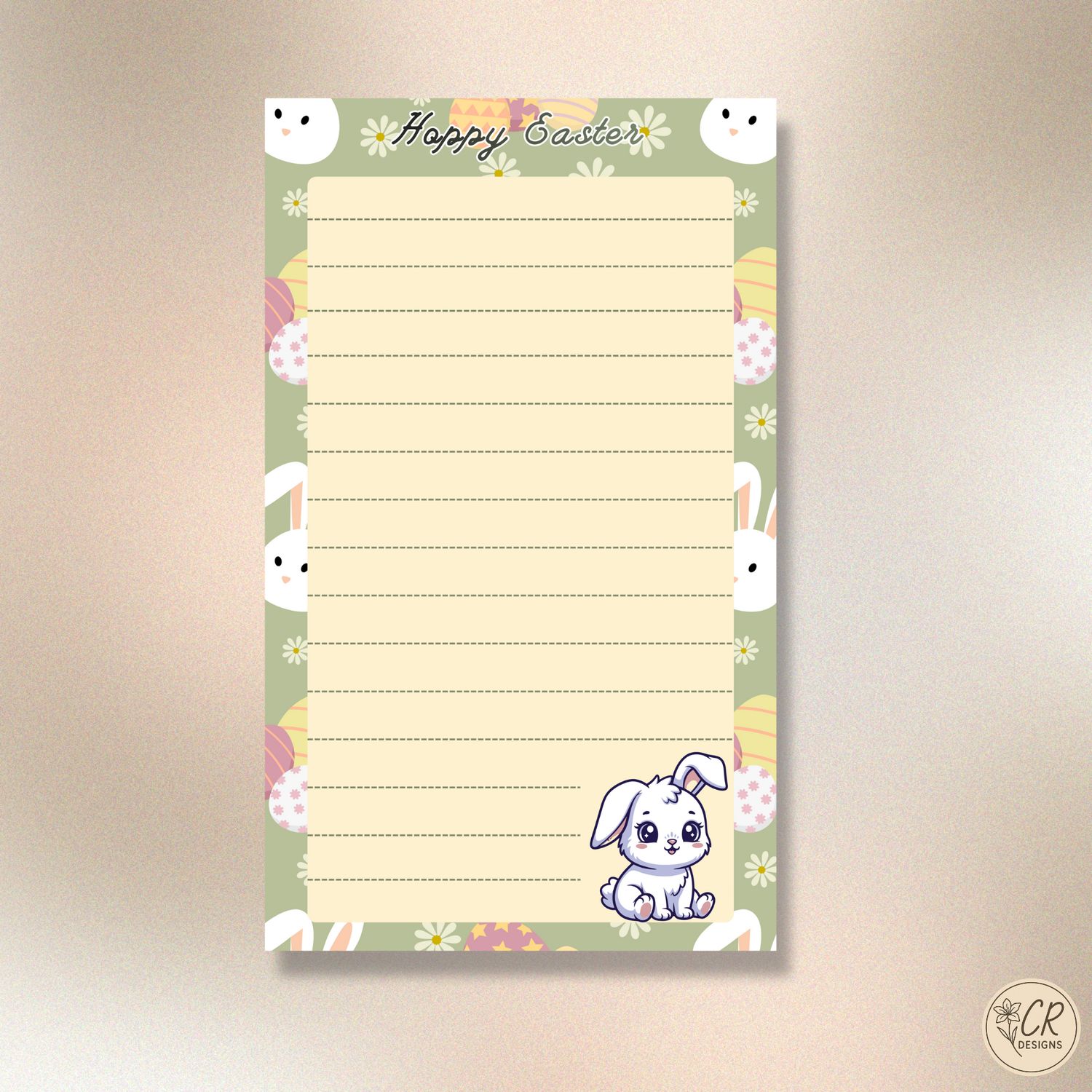 Easter Bunny Notepad