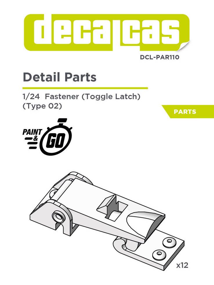 1/24  ATTACHE CAPOTS - 3D- DECALCAS- DCL-PAR110