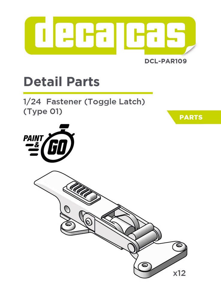 1/24  ATTACHE CAPOTS - 3D- DECALCAS- DCL-PAR109