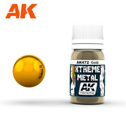 AK472 PEINTURE  EXTREME METAL GOLD - 35ml - AK472