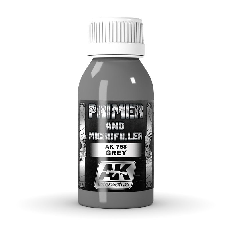 AK758 EXTREME METAL PRIMER - MICROFILLER GRIS  - 100ml - AK758