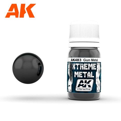 AK483 PEINTURE  EXTREME METAL  GUN METAL  - 35ml - AK483