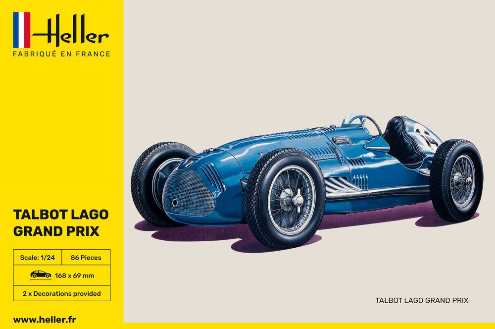 1/24 Maquette TALBO LAGO GRAND PRIX - HELLER 80721 -