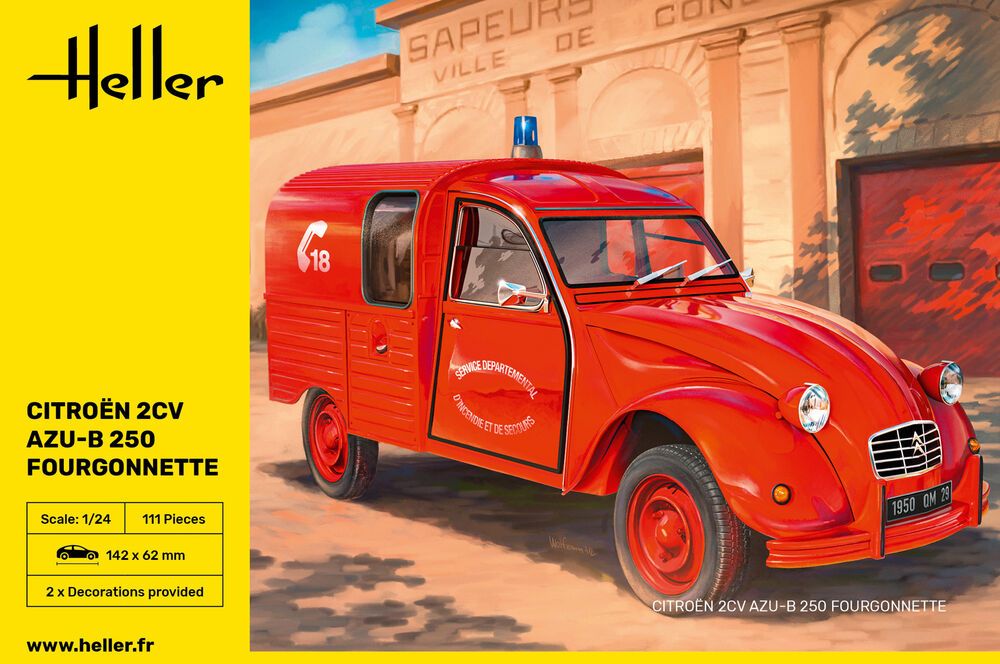 1/24 Maquette CITROEN 2CV FOURGONETTE AK250- HELLER 82701 -