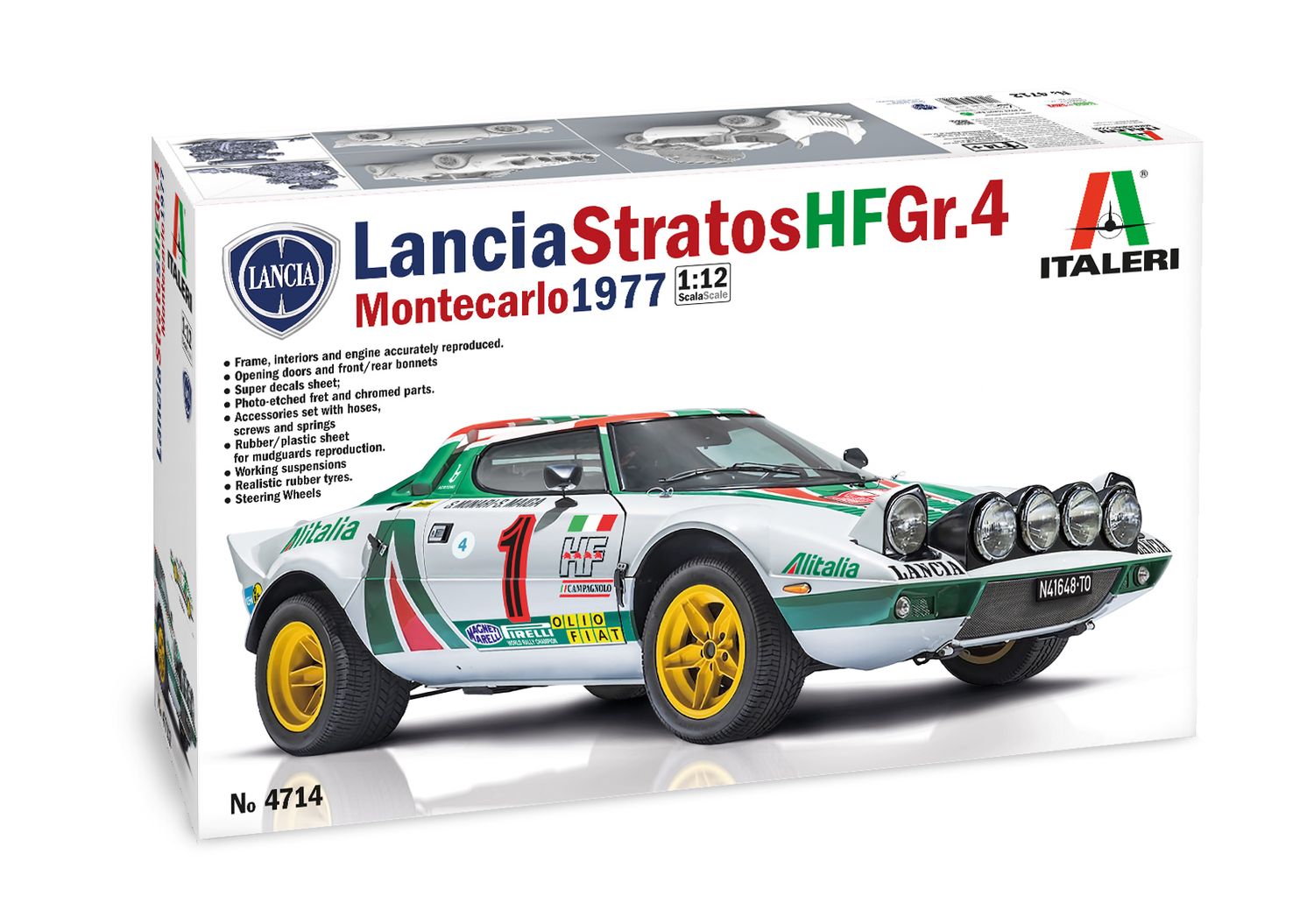 1/12 maquette à monter - LANCIA STRATOS HF GR.4- ITALERI - ITA4714