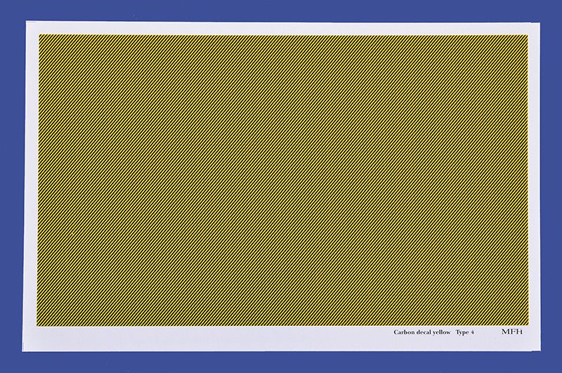 1/12 FEUILLE DECAL CARBON /KEVLAR DIAGONAL LARGE - model factory hiro P1174
