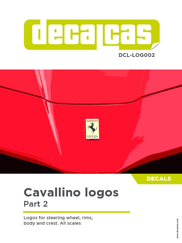 DECAL 1/24 LOGOS FERRARI- DECALCAS - DCL-LOG002