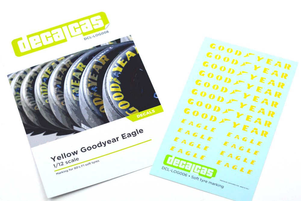 DECAL 1/12 MARQUAGE GOOD YEAR - EAGLE - DECALCAS - DCL-LOG006