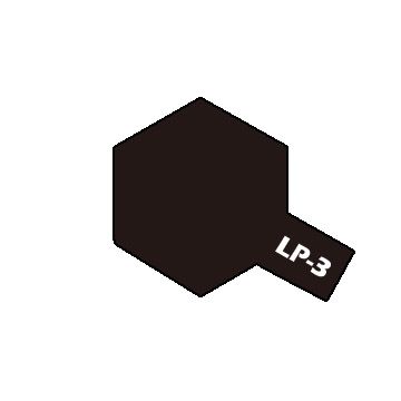 PEINTURE LAQUEE LP3 NOIR MAT -10ml- TAMIYA - TAM82103