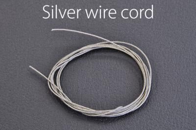 METAL SILVER WIRE CORD 0.6MM- model factory hiro P1163