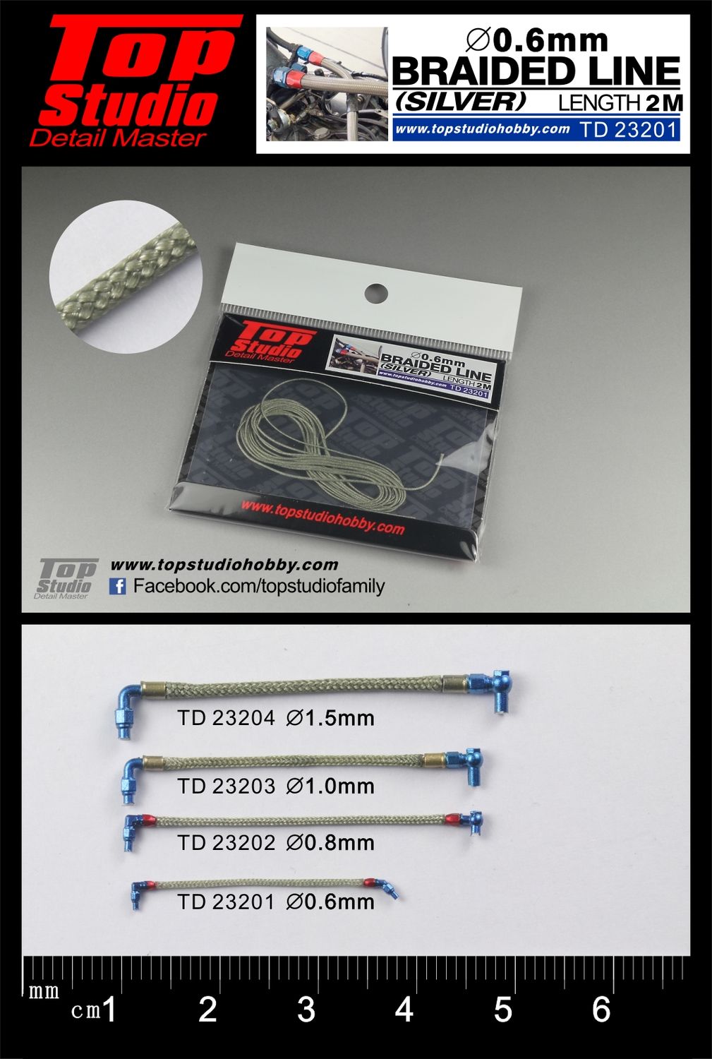 TD23203 - 1.0mm BRAIDED LINE (SILVER)