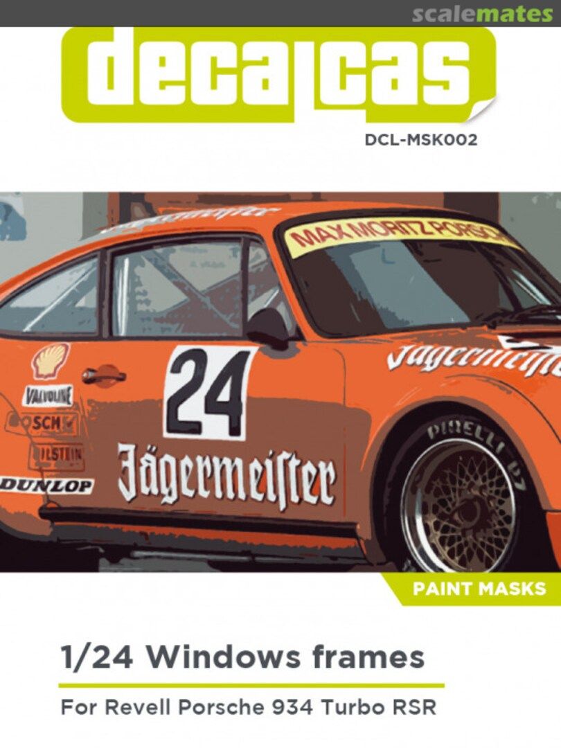 WINDOWS MASK 1/24 PORSCHE 934 RSR TURBO - DECALCAS - DCL-MSK002