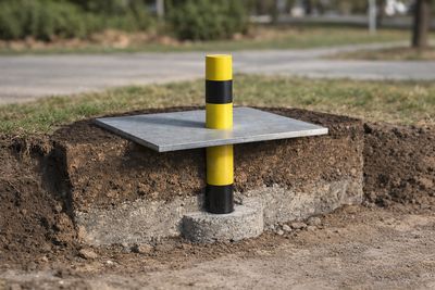 Rammschutzpoller 30cm - zum Einbetonieren