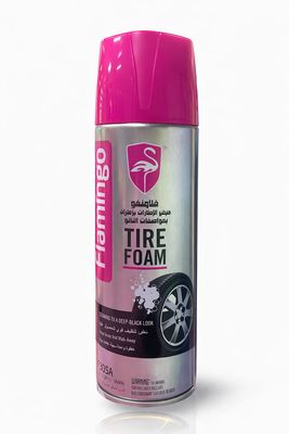 منظف كفرات تاير فوم بخاخ من فلامنجو 650 مل