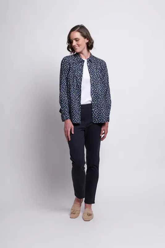 Foil Holey Moley Trouser CFO6827 Deep Indigo