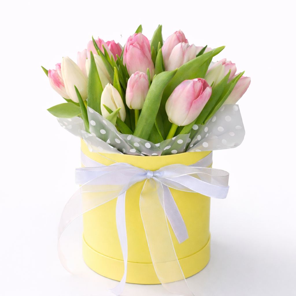 Bouquet MELODY Tulipas na caixa