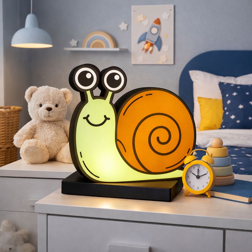 Lampka Nocna 3D LED „Wesoły Ślimak”