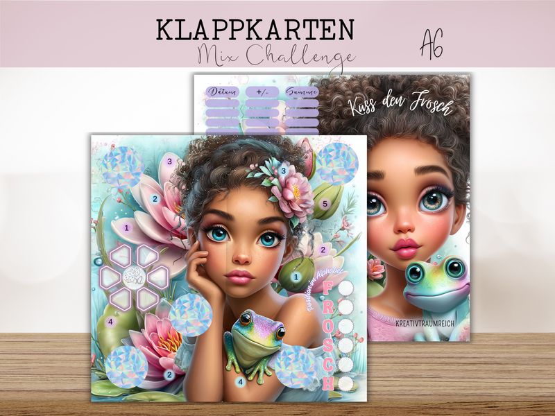 KÜSS DEN FROSCH A6 Klappkarte