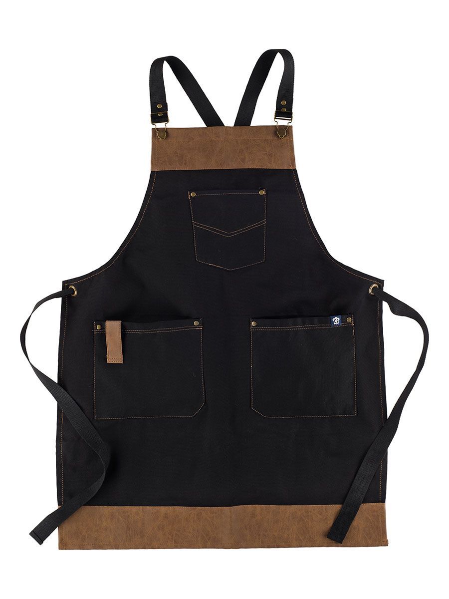 VOLLSTÄNDIGE SCHÜRZE VON BARLEY MIT KONTRASTNÄHTEN