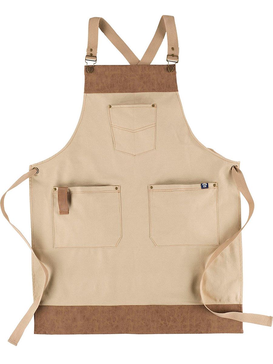 VOLLSTÄNDIGE SCHÜRZE VON BARLEY MIT KONTRASTNÄHTEN