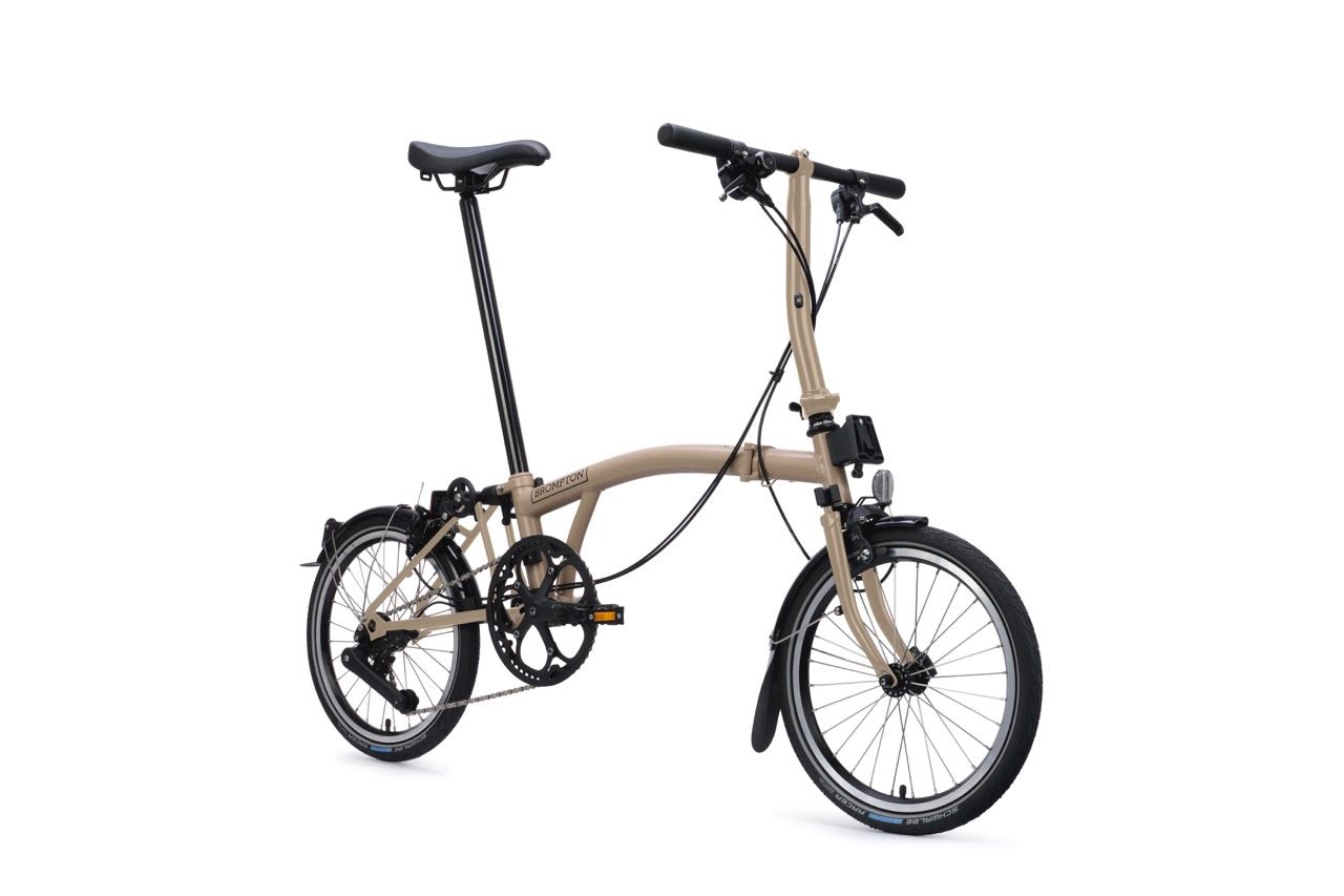 Brompton C Line 12, with rack, dune sand, Hauteur de guidon: Basse (s)