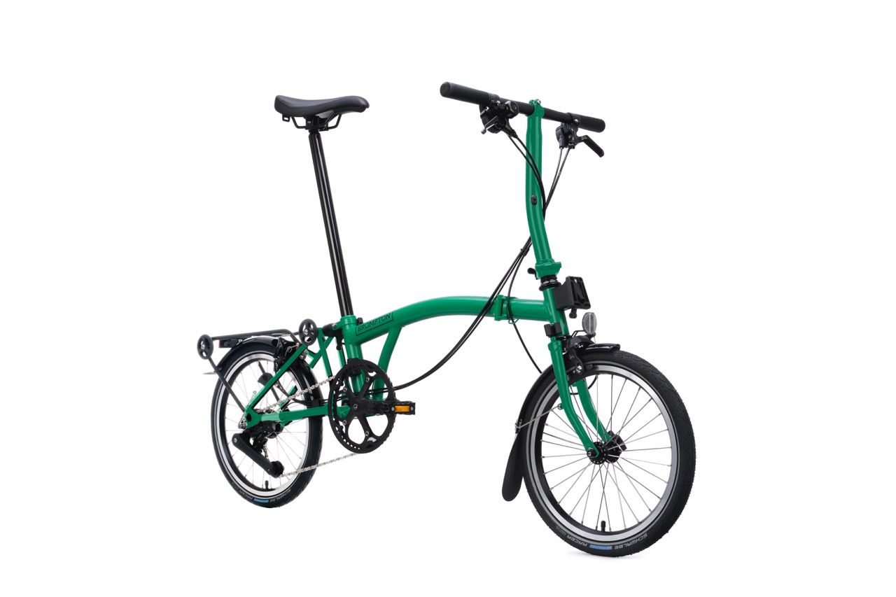 Brompton C Line 12, with rack, palm green, Hauteur de guidon: Basse (s)