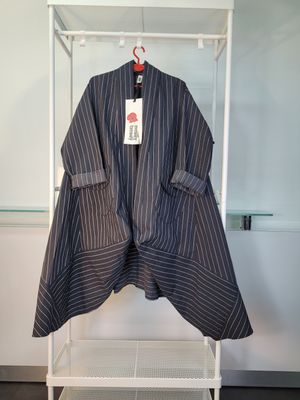 Płaszcz oversize w paski Wendy Trendy