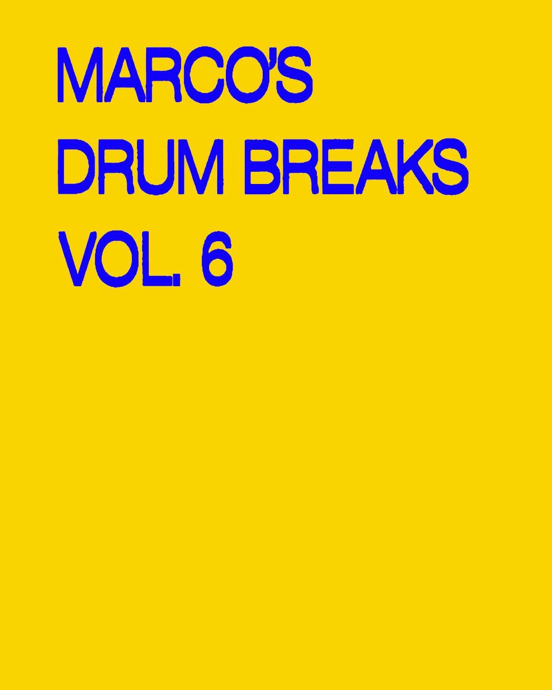 Marco's Drum Breaks Vol. 6