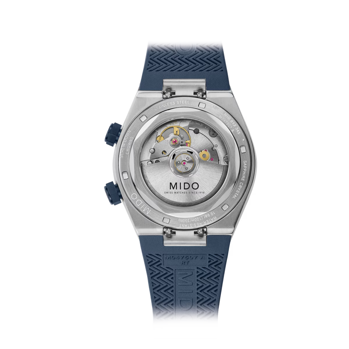 Mido Multifort 8 Two Crowns 40 MM Blue Dial Automatic M047.507.17.041.00