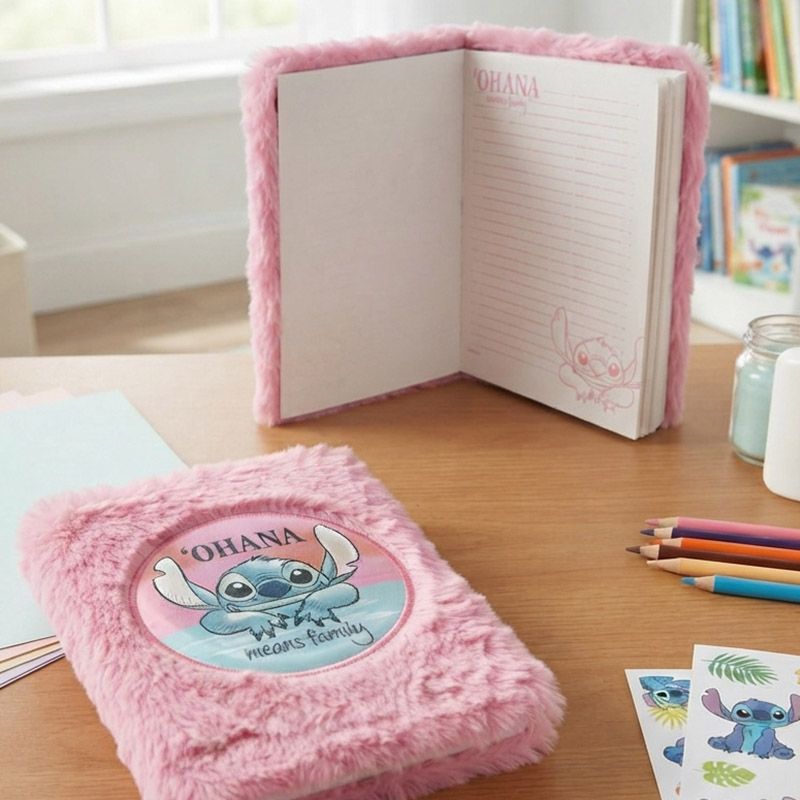 Notitieboek pluche STITCH A5