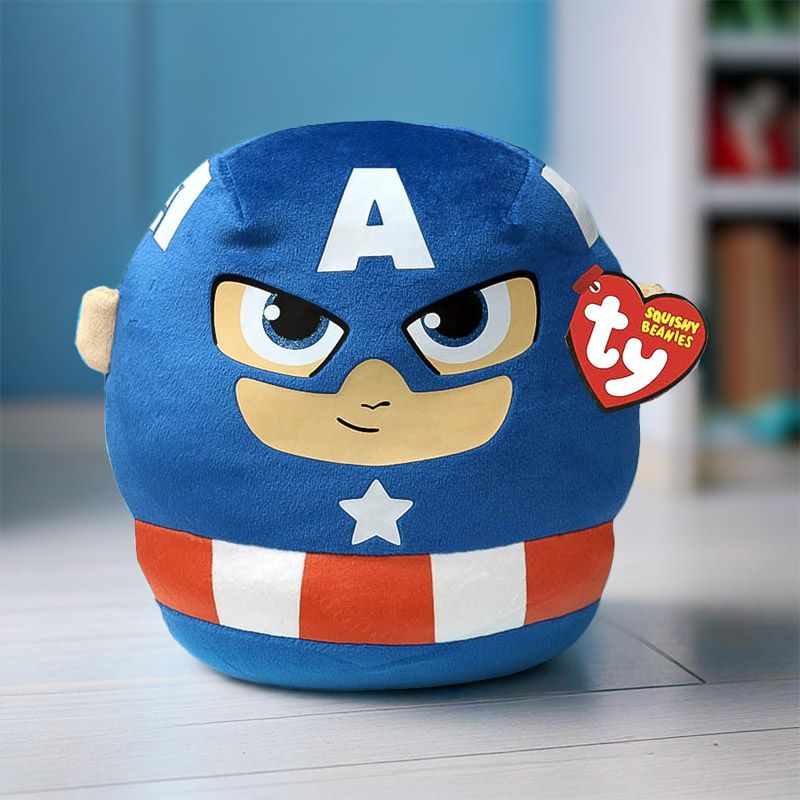 TY SQUISH A BOO MARVEL CAPTAIN AMERICA 20CM