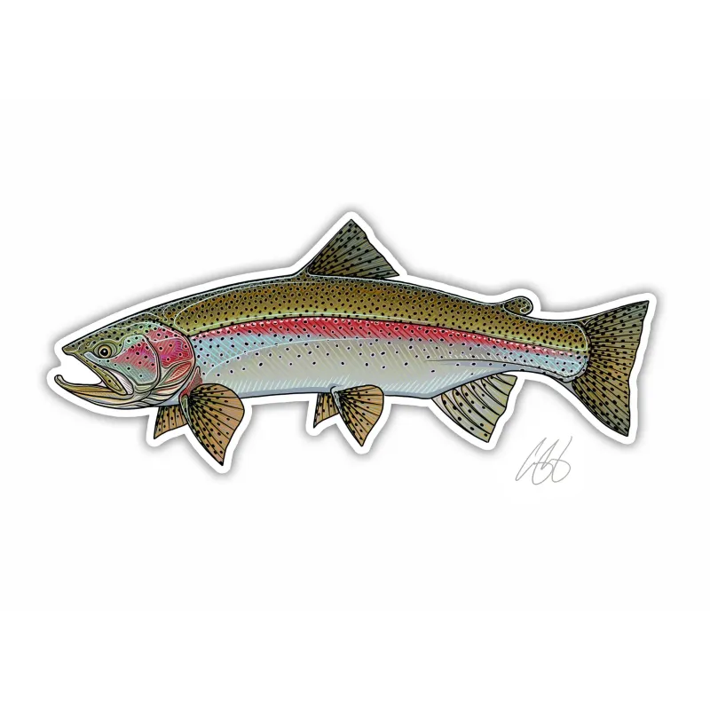 Rainbow Trout Decal - Casey Underwood