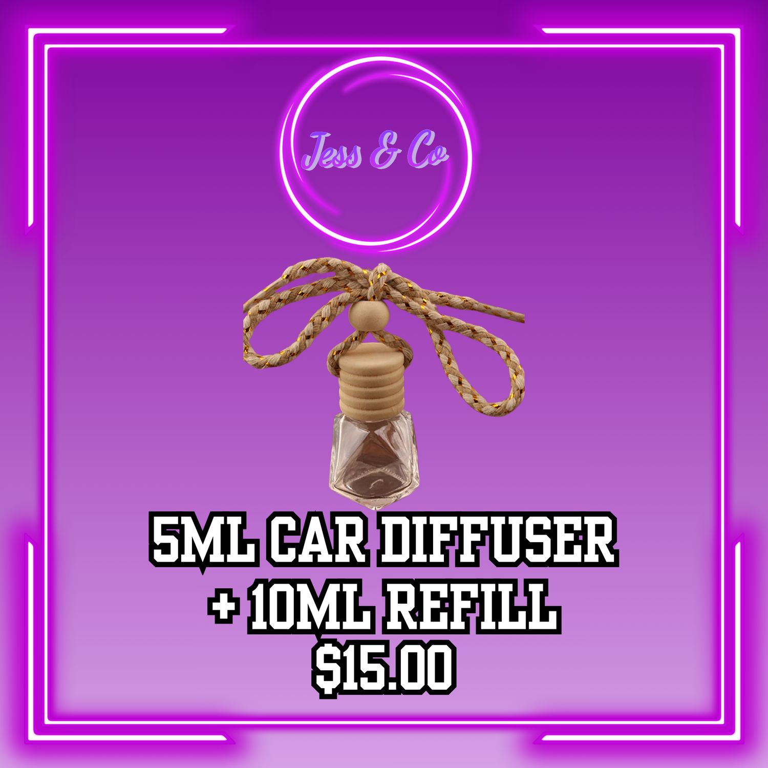 CAR DIFFUSER AND REFILL