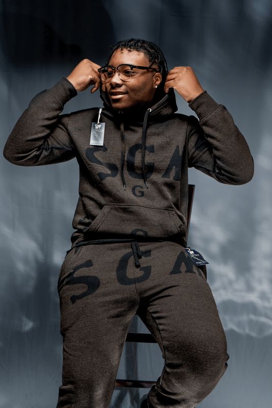 BROWN & BLACK SGM SWEATSUIT