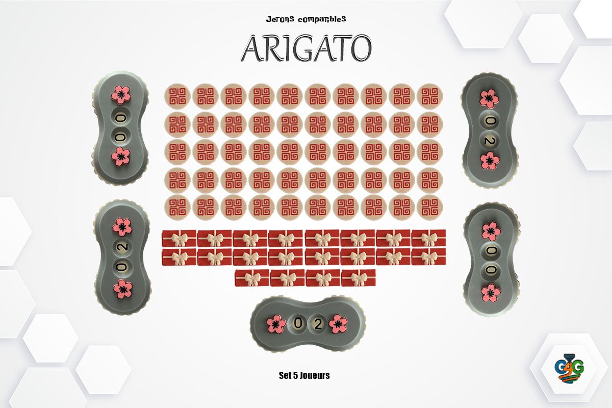 ARIGATO – Jetons compatibles