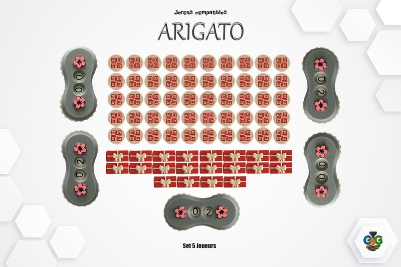 ARIGATO – Jetons compatibles